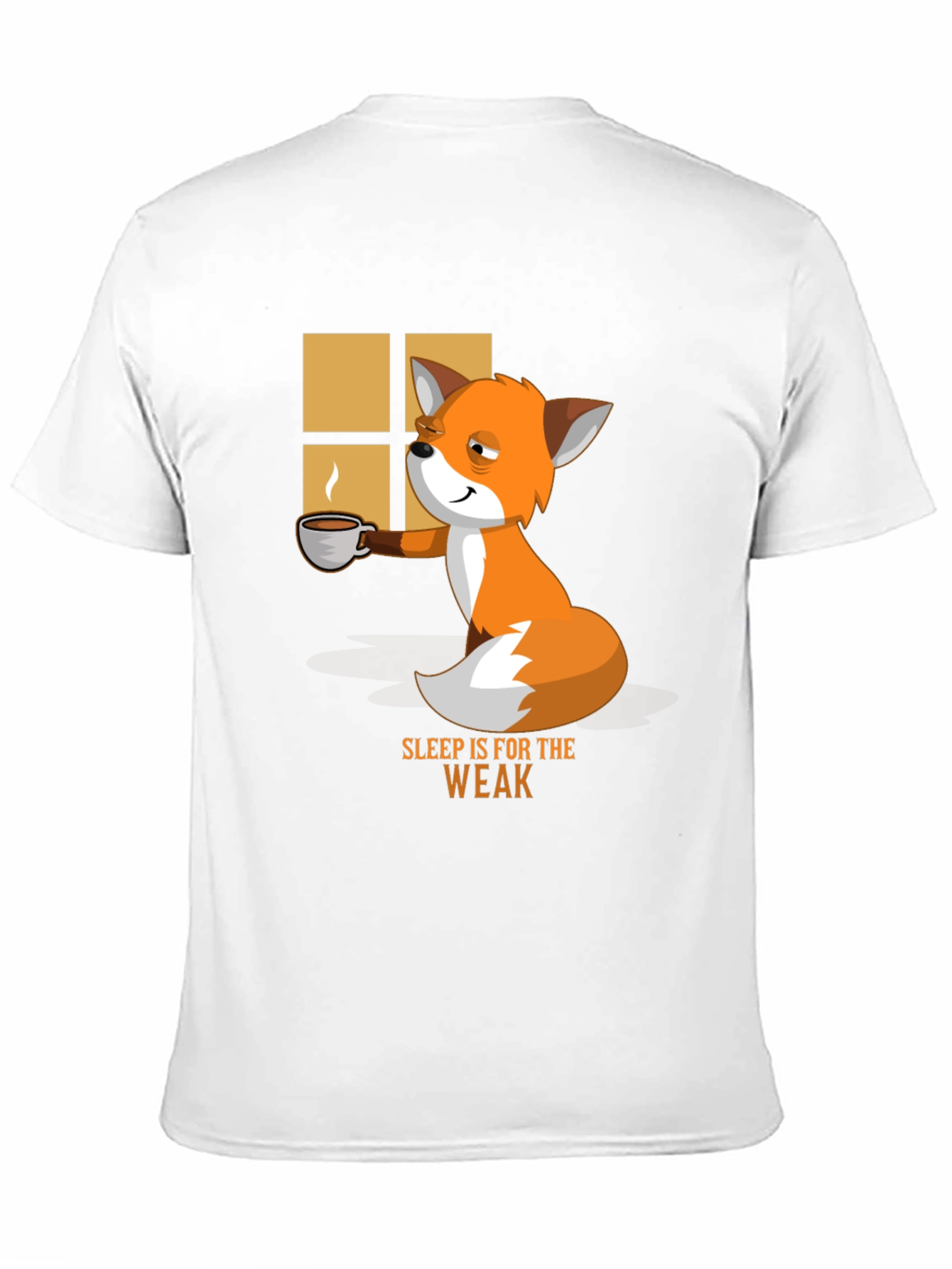 Sleep is for the Weak Funny Fox T-Shirt