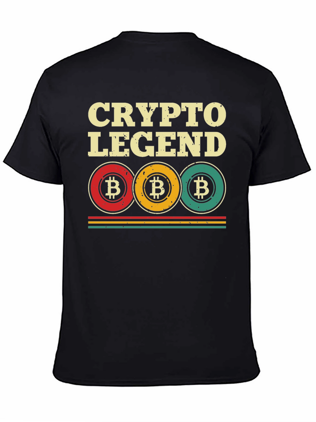 Crypto Legend Bitcoin Graphic Tee - Black