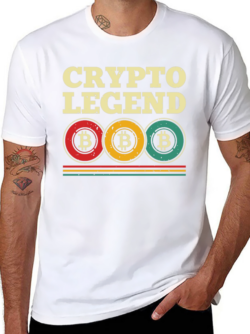 Crypto Legend Bitcoin Graphic Tee - Black