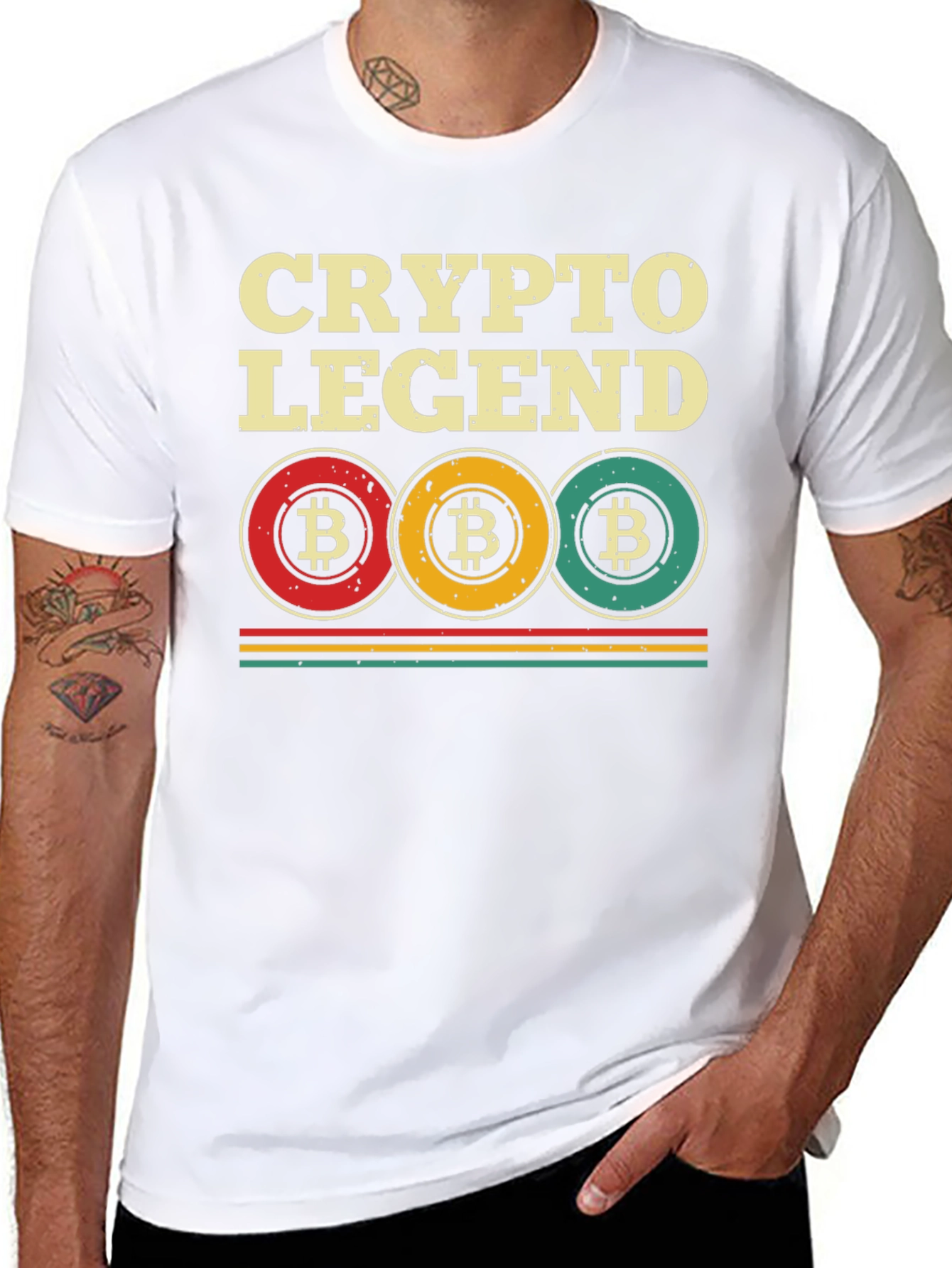Crypto Legend Bitcoin Graphic Tee - Black