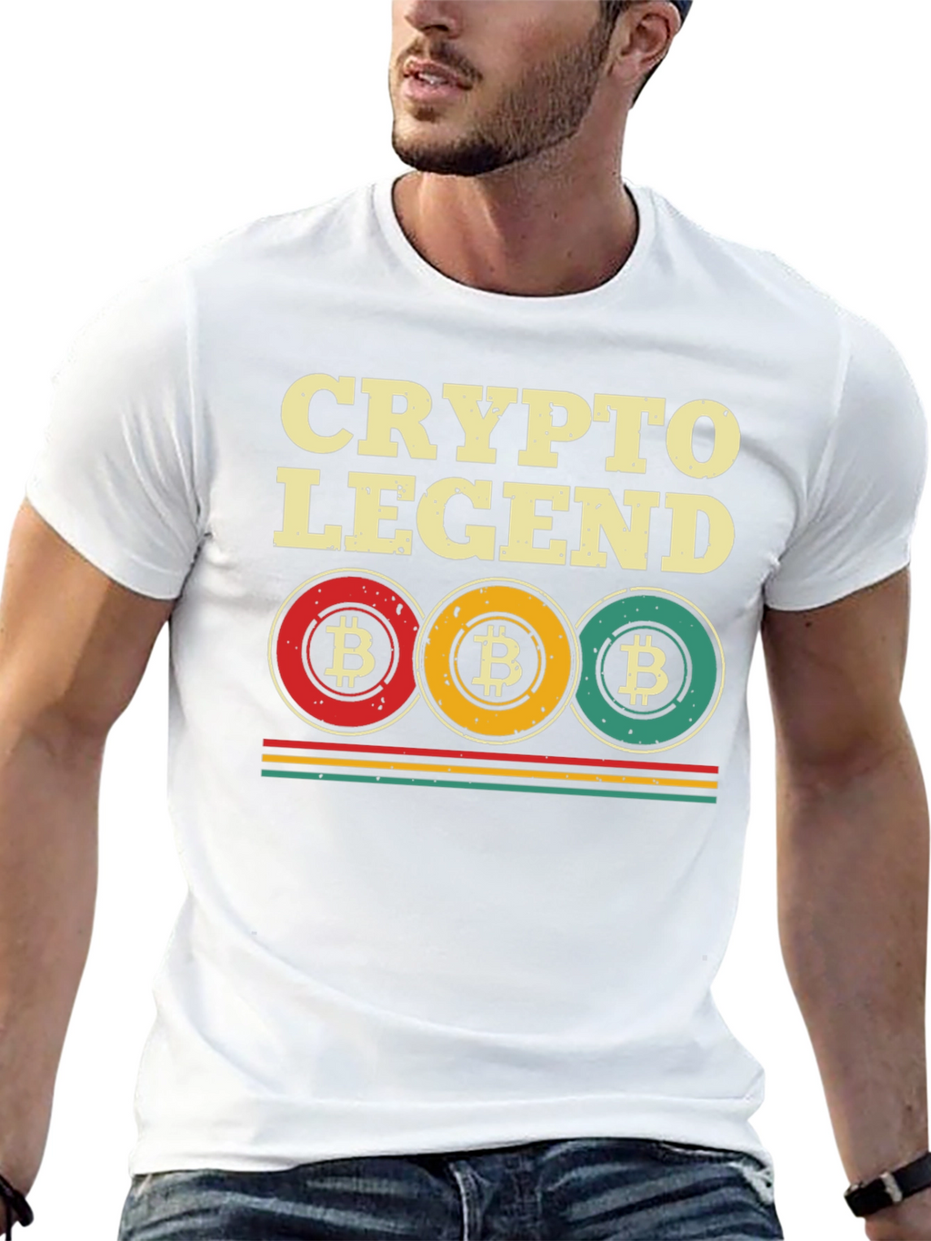 Crypto Legend Bitcoin Graphic Tee - Black