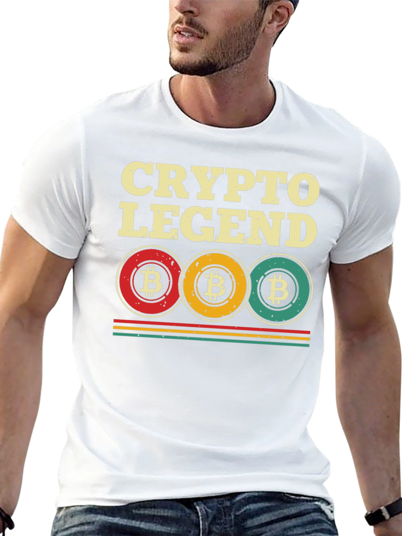 Crypto Legend Bitcoin Graphic Tee - Black