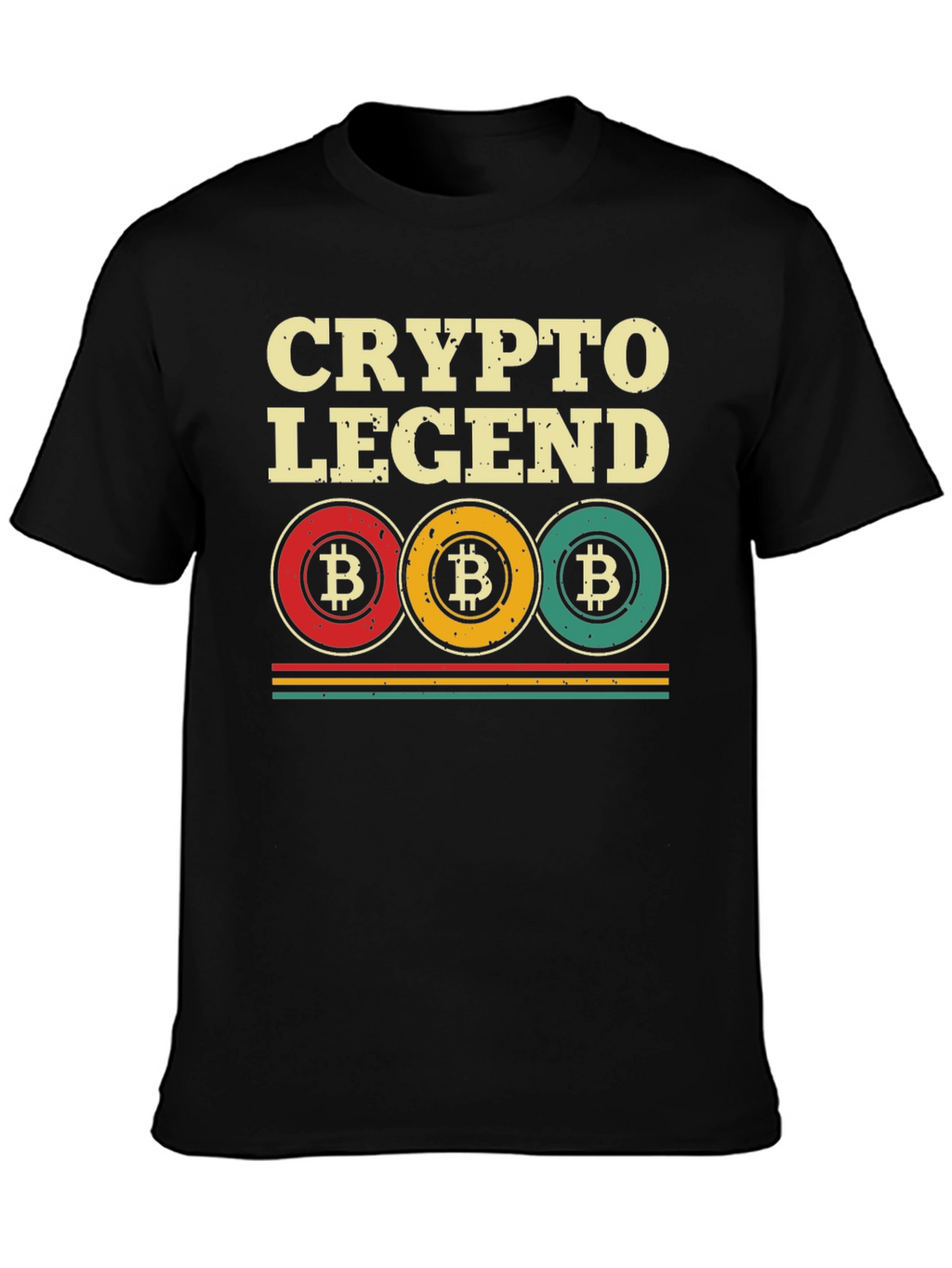Crypto Legend Bitcoin Graphic Tee - Black