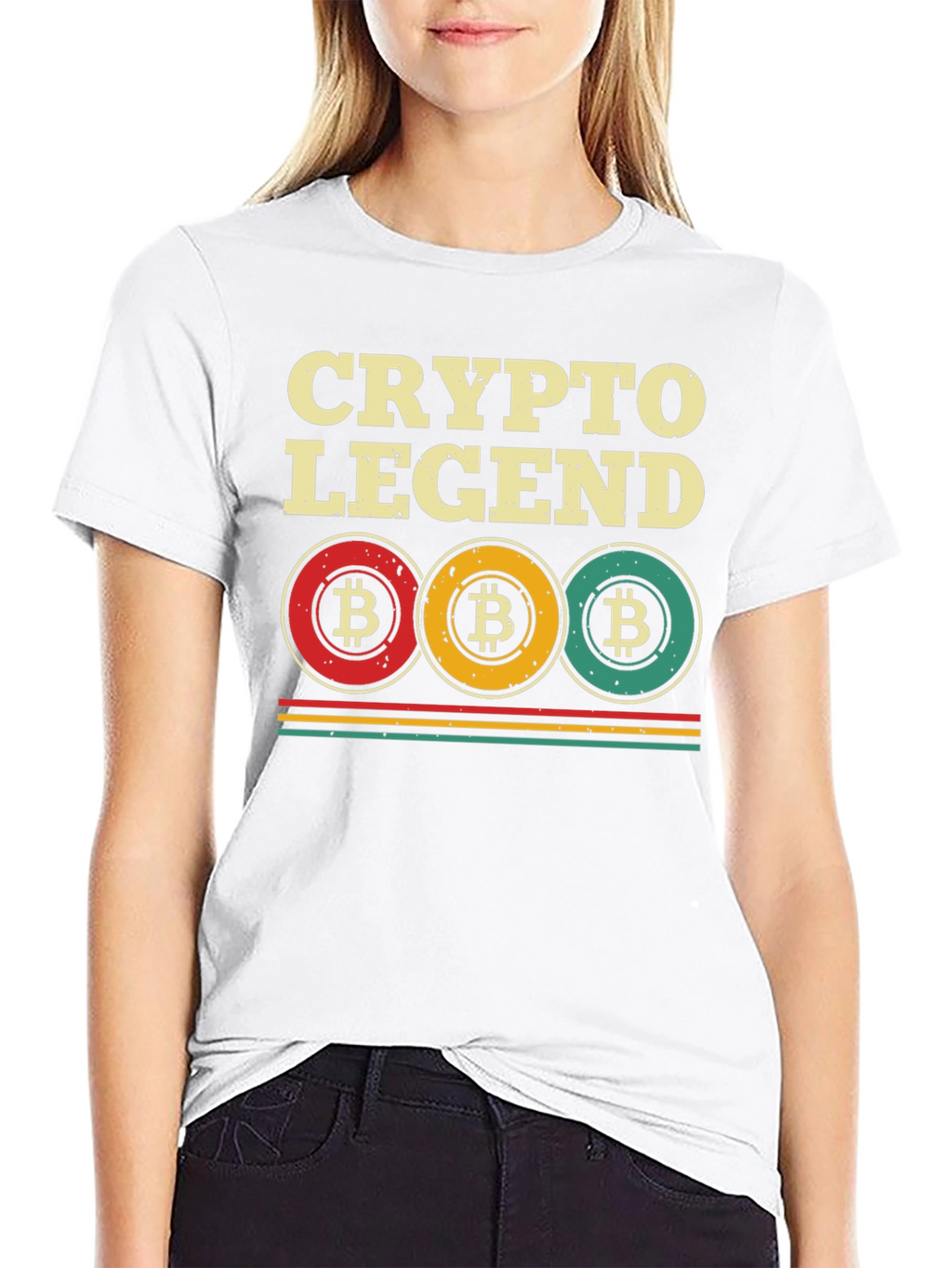 Crypto Legend Bitcoin Graphic Tee - Black