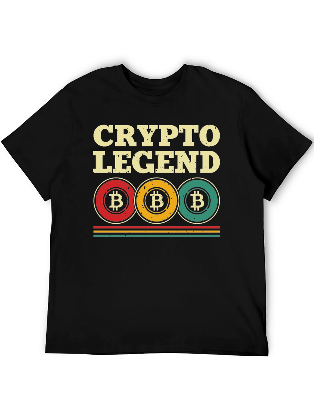 Crypto Legend Bitcoin Graphic Tee - Black