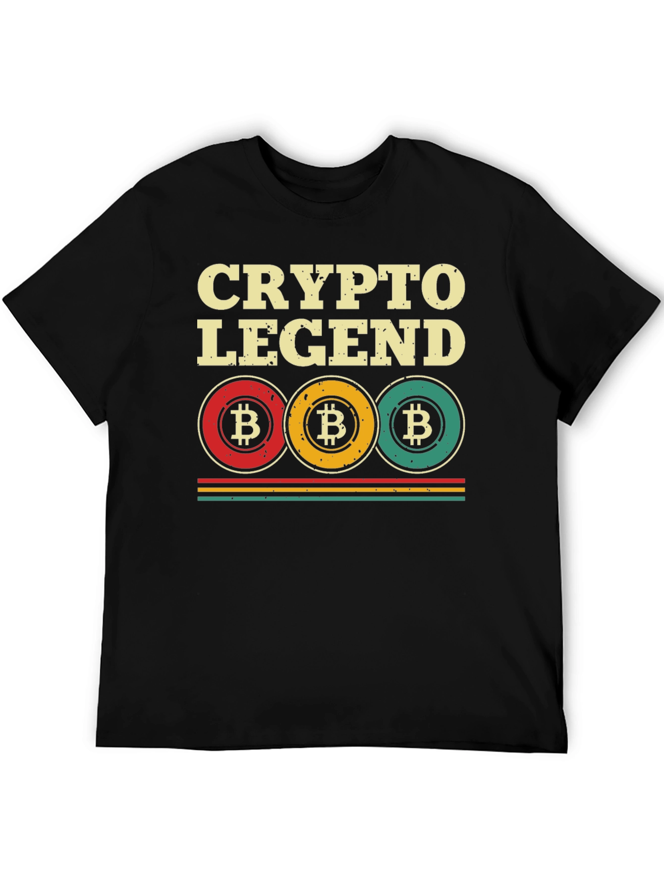 Crypto Legend Bitcoin Graphic Tee - Black