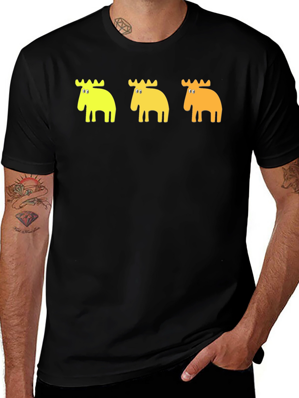 Moose Graphic Tee - Black T-Shirt