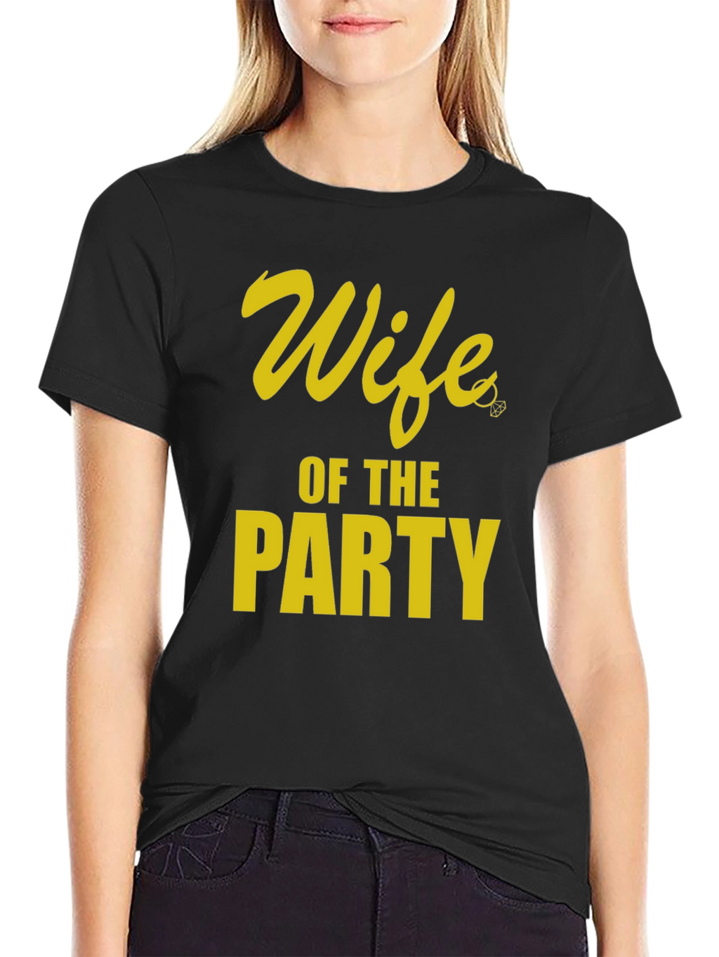 Wife of the Party Graphic Tee - Black