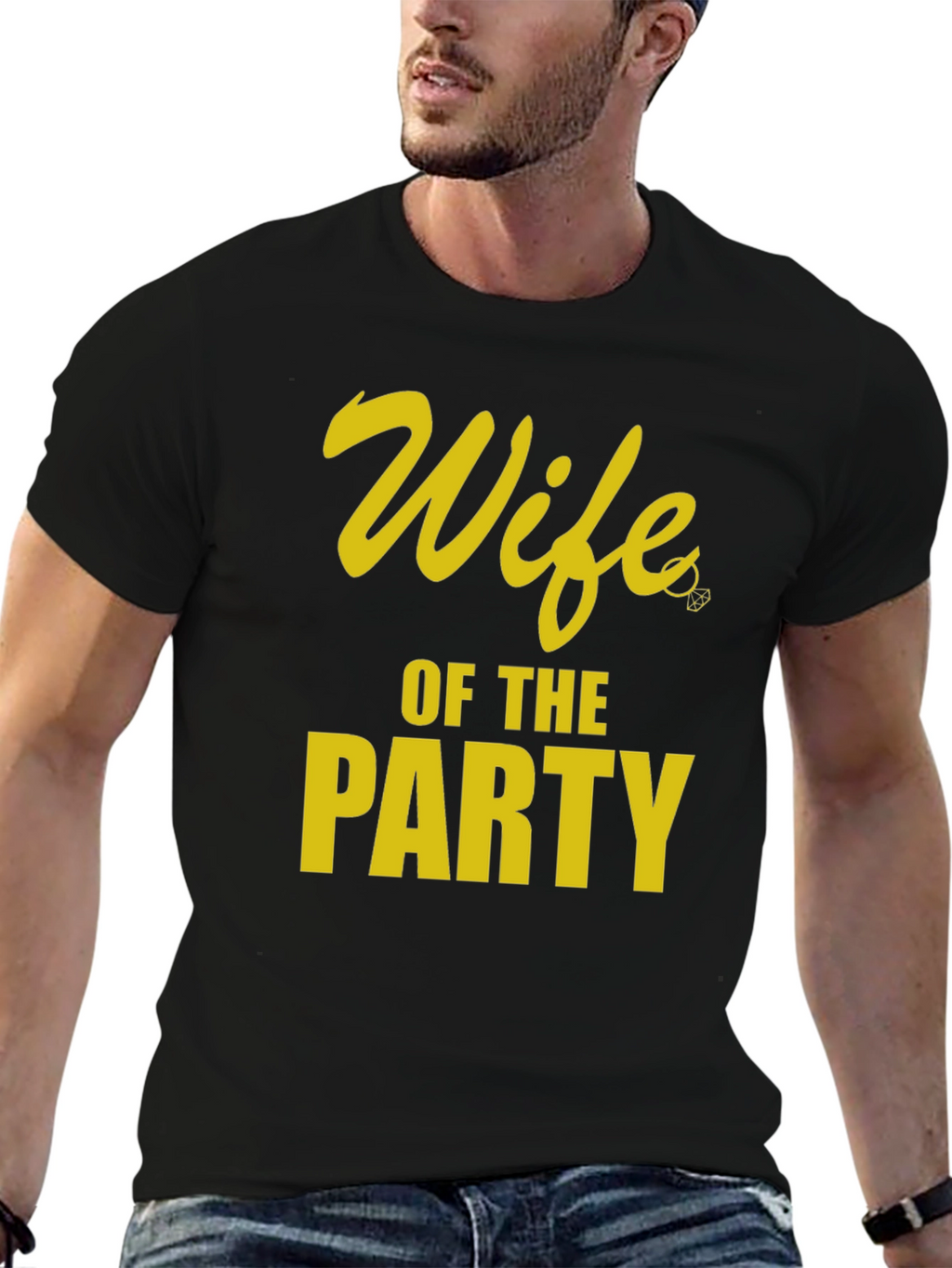 Wife of the Party Graphic Tee - Black