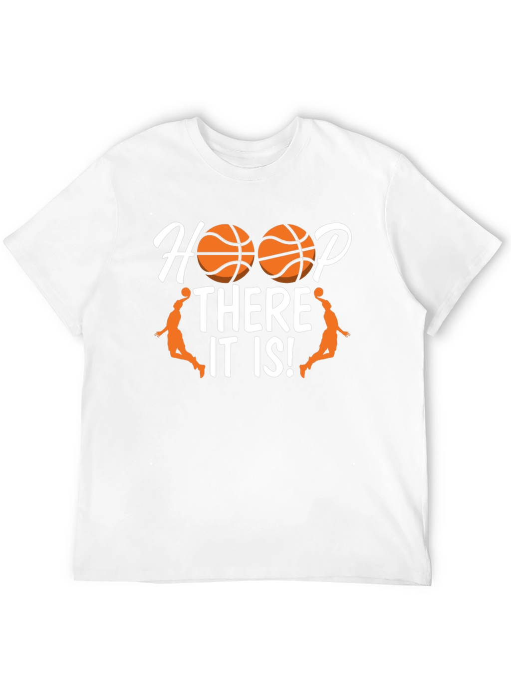 Hoop There It Is! Black Basketball Graphic T-Shirt