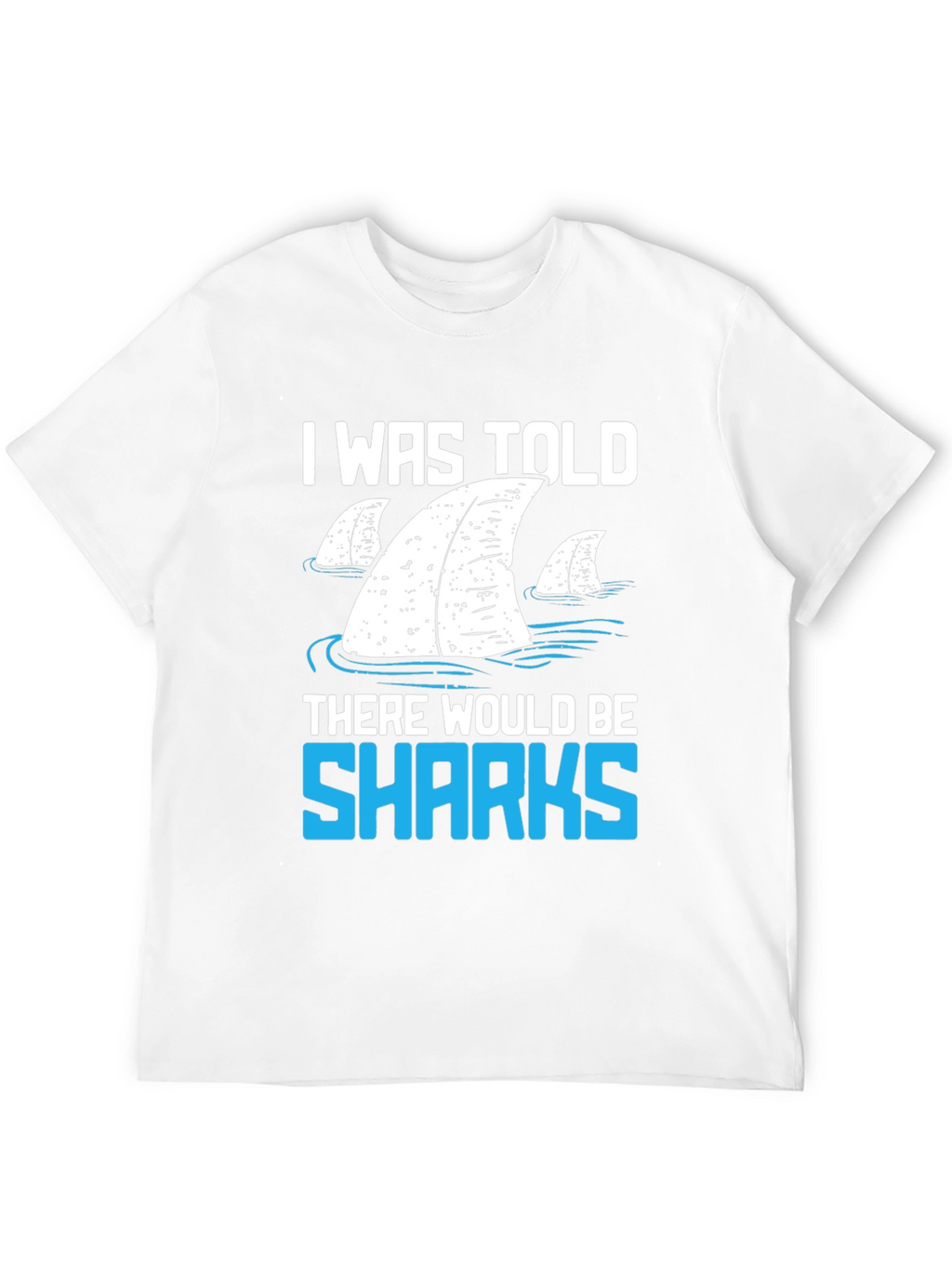 Shark Fin Graphic T-Shirt - Funny Ocean Lover Tee