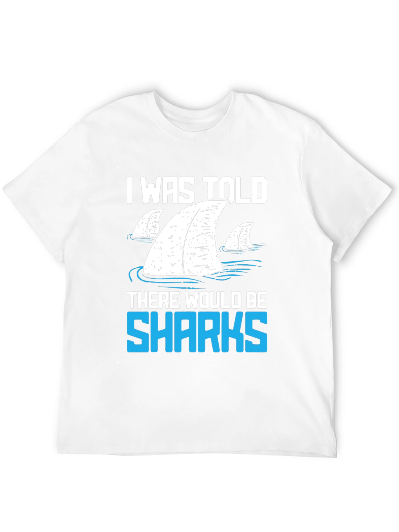 Shark Fin Graphic T-Shirt - Funny Ocean Lover Tee