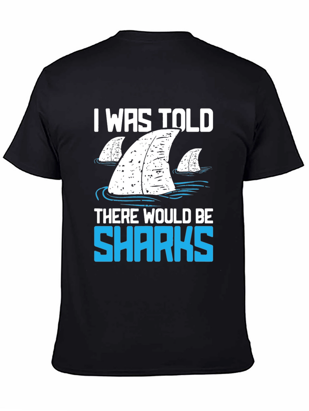Shark Fin Graphic T-Shirt - Funny Ocean Lover Tee