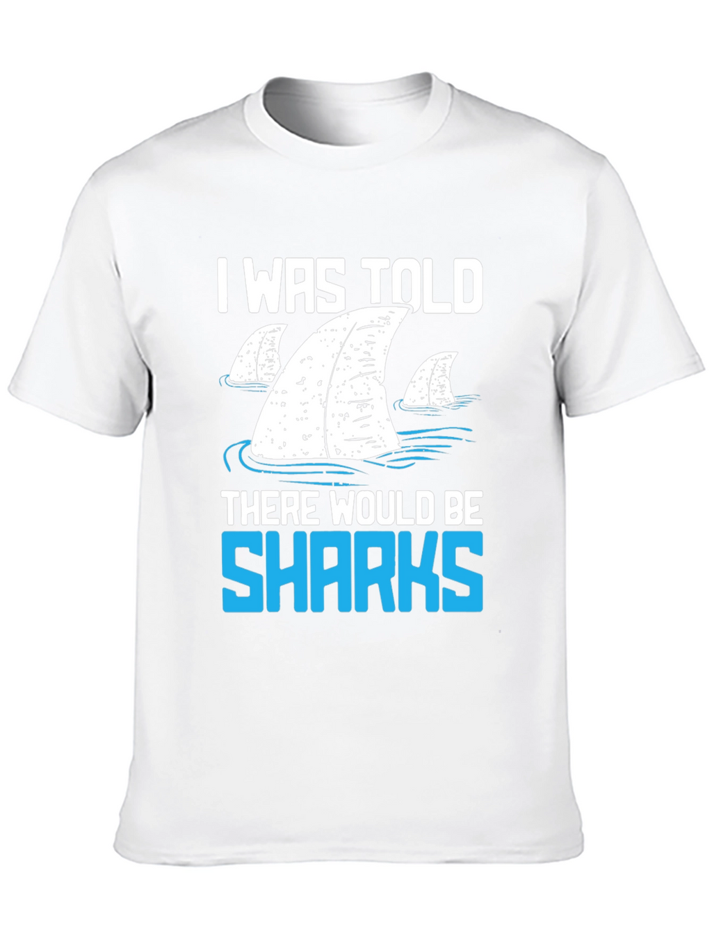 Shark Fin Graphic T-Shirt - Funny Ocean Lover Tee