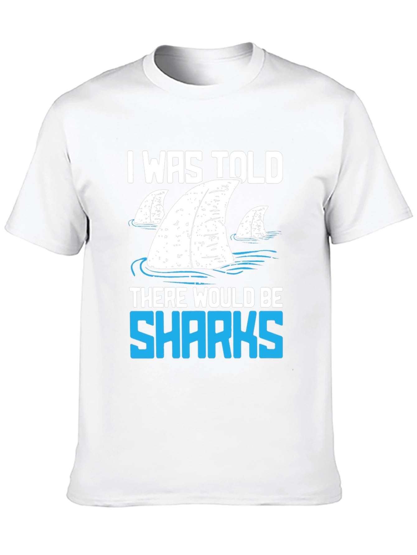 Shark Fin Graphic T-Shirt - Funny Ocean Lover Tee