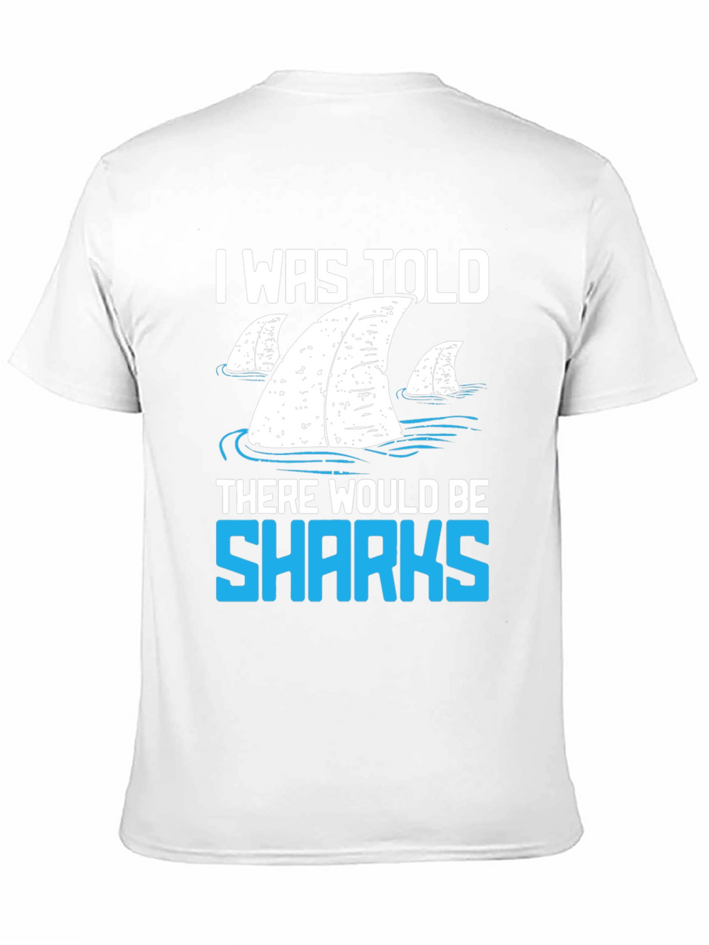 Shark Fin Graphic T-Shirt - Funny Ocean Lover Tee