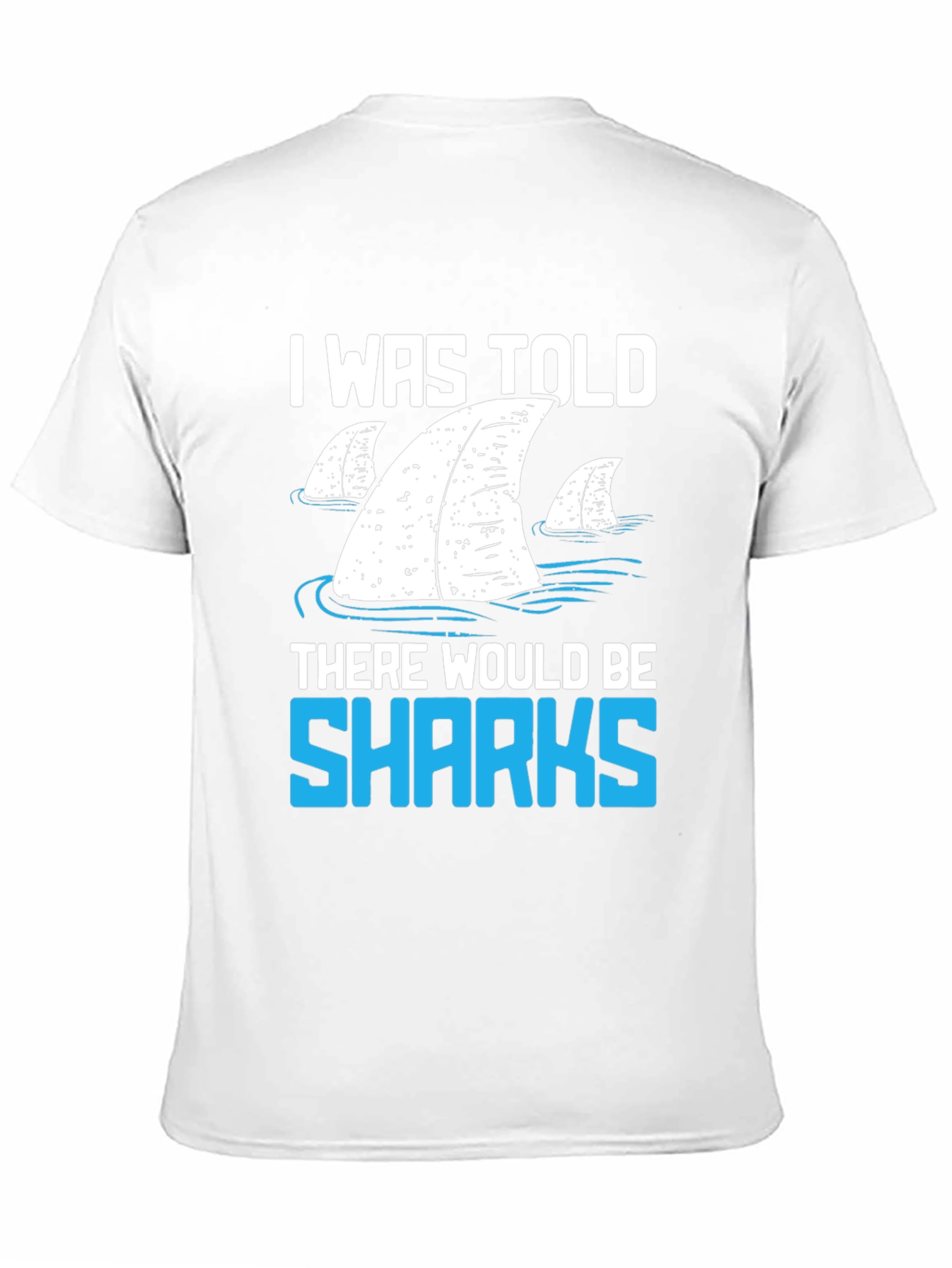 Shark Fin Graphic T-Shirt - Funny Ocean Lover Tee