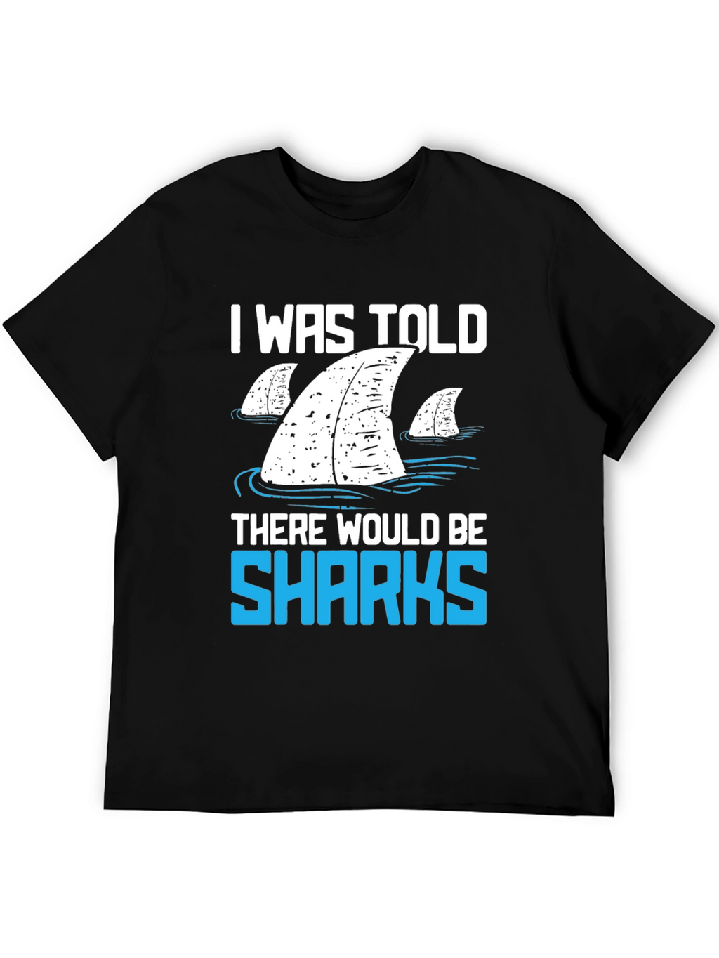 Shark Fin Graphic T-Shirt - Funny Ocean Lover Tee