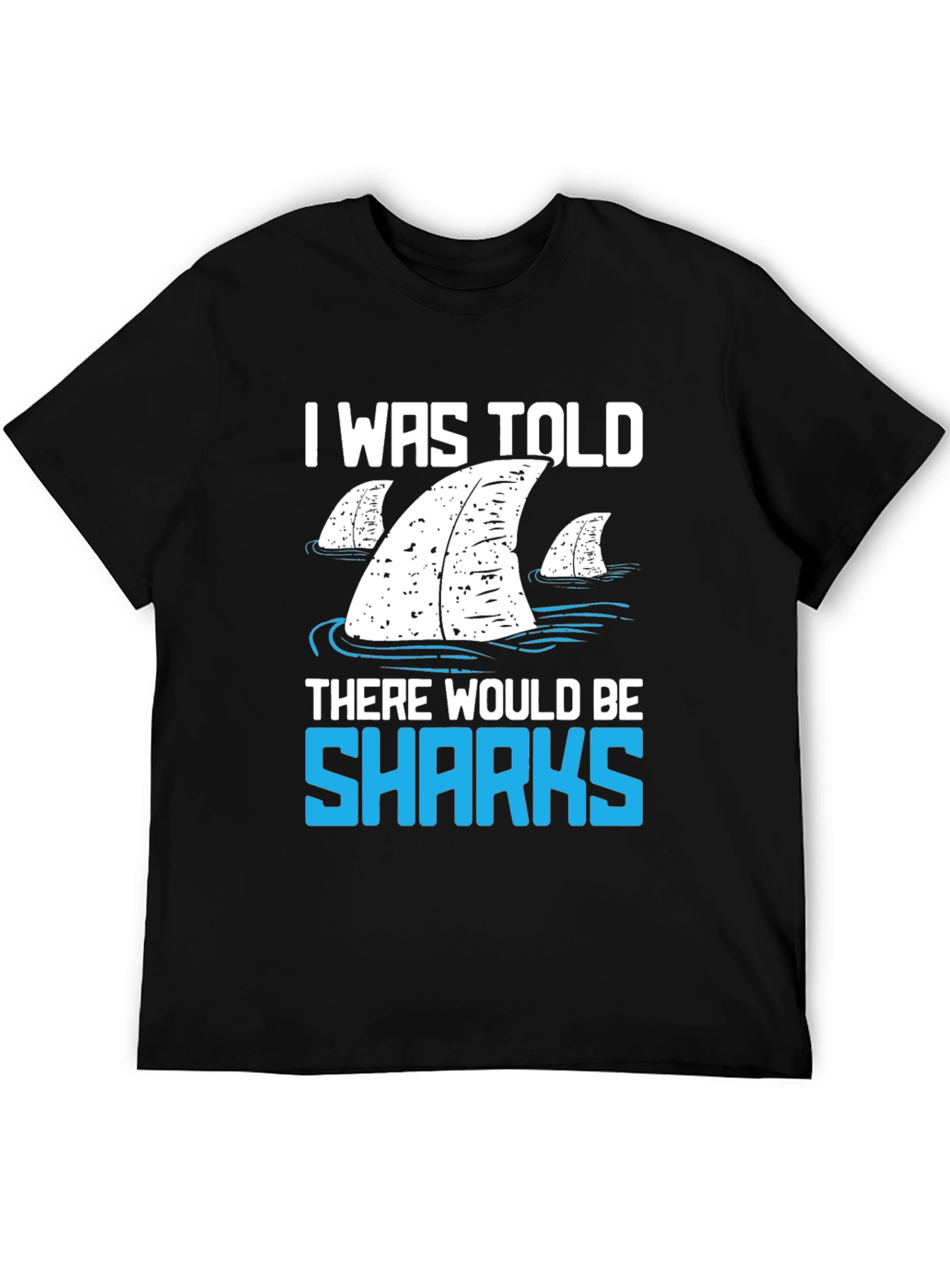 Shark Fin Graphic T-Shirt - Funny Ocean Lover Tee