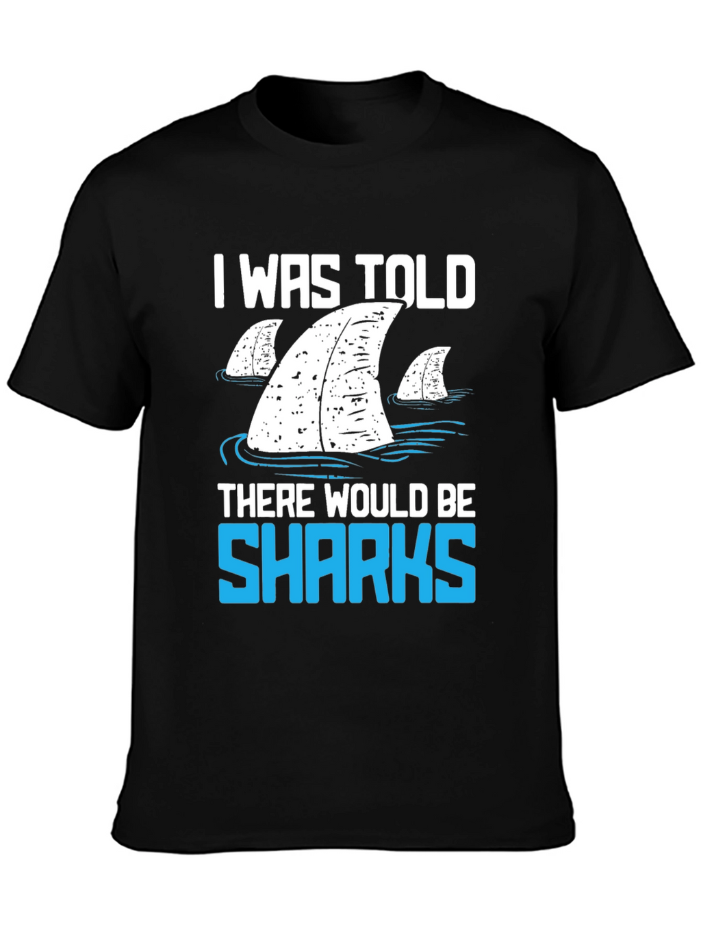 Shark Fin Graphic T-Shirt - Funny Ocean Lover Tee