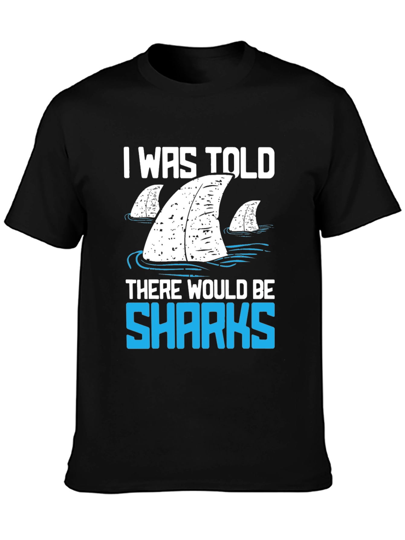 Shark Fin Graphic T-Shirt - Funny Ocean Lover Tee