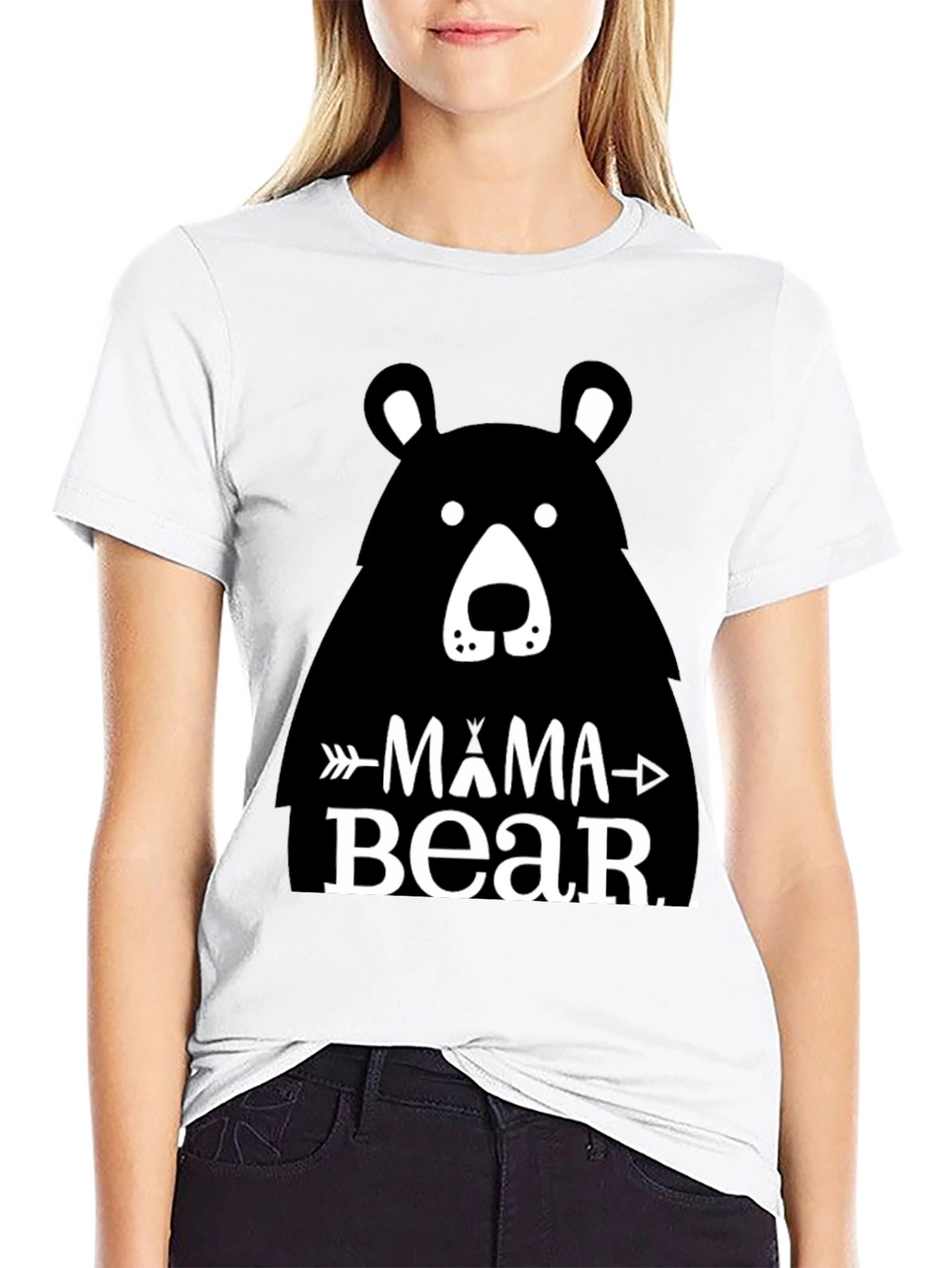 Mama Bear Graphic Tee - Black Unisex T-Shirt