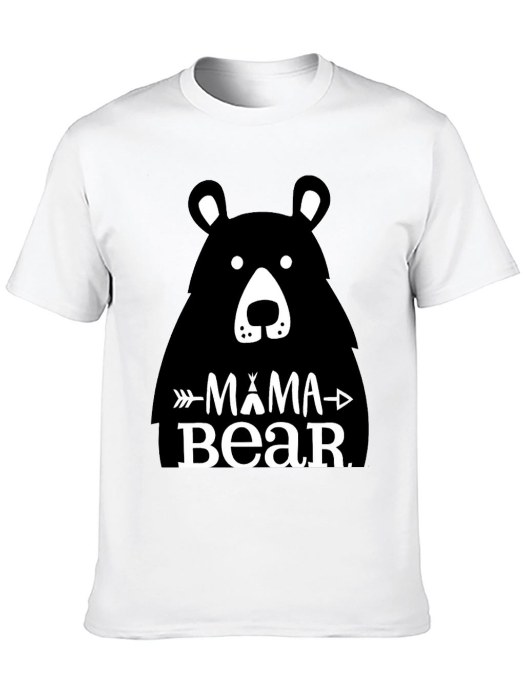 Mama Bear Graphic Tee - Black Unisex T-Shirt
