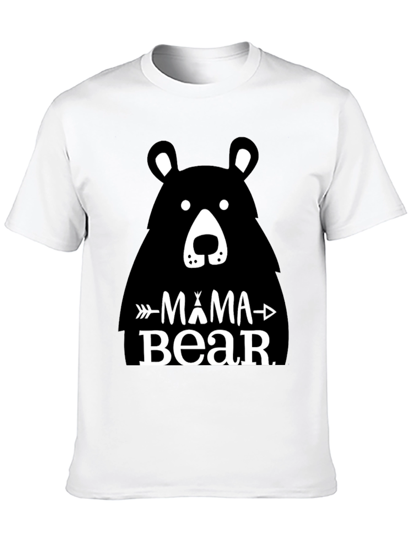 Mama Bear Graphic Tee - Black Unisex T-Shirt
