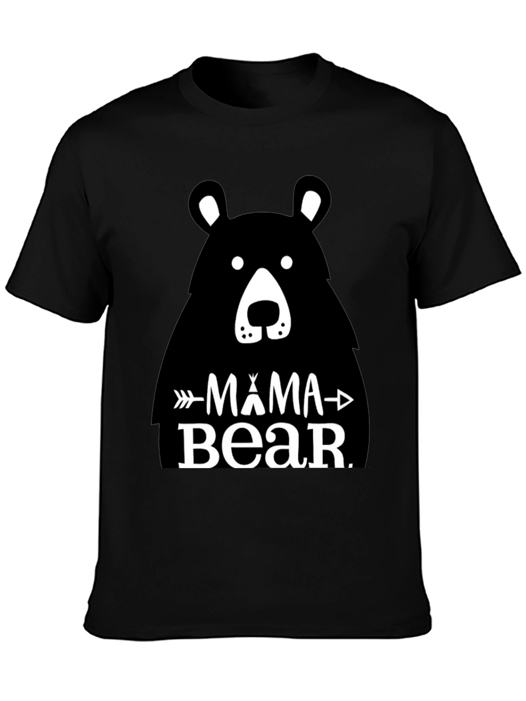 Mama Bear Graphic Tee - Black Unisex T-Shirt