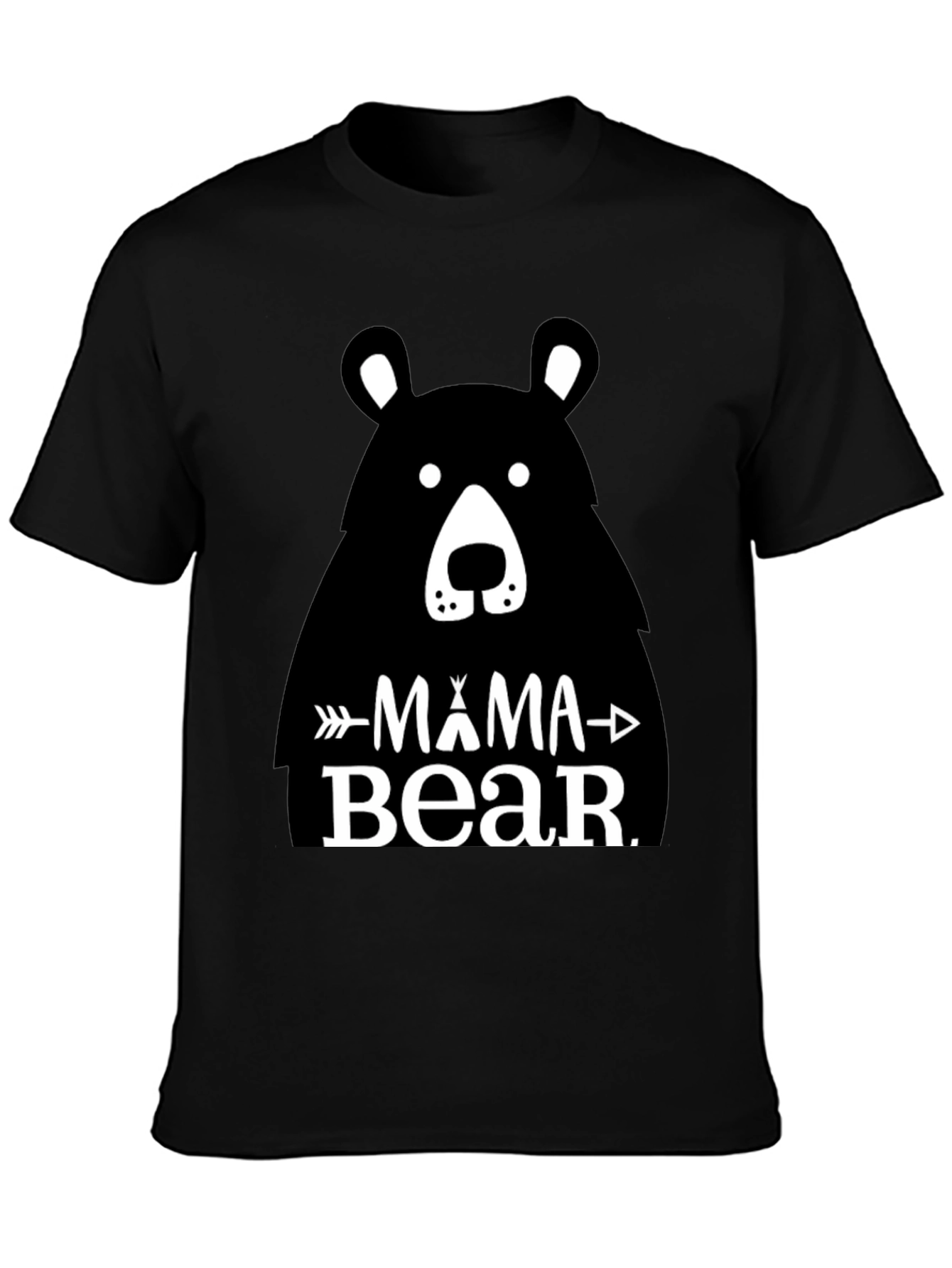 Mama Bear Graphic Tee - Black Unisex T-Shirt