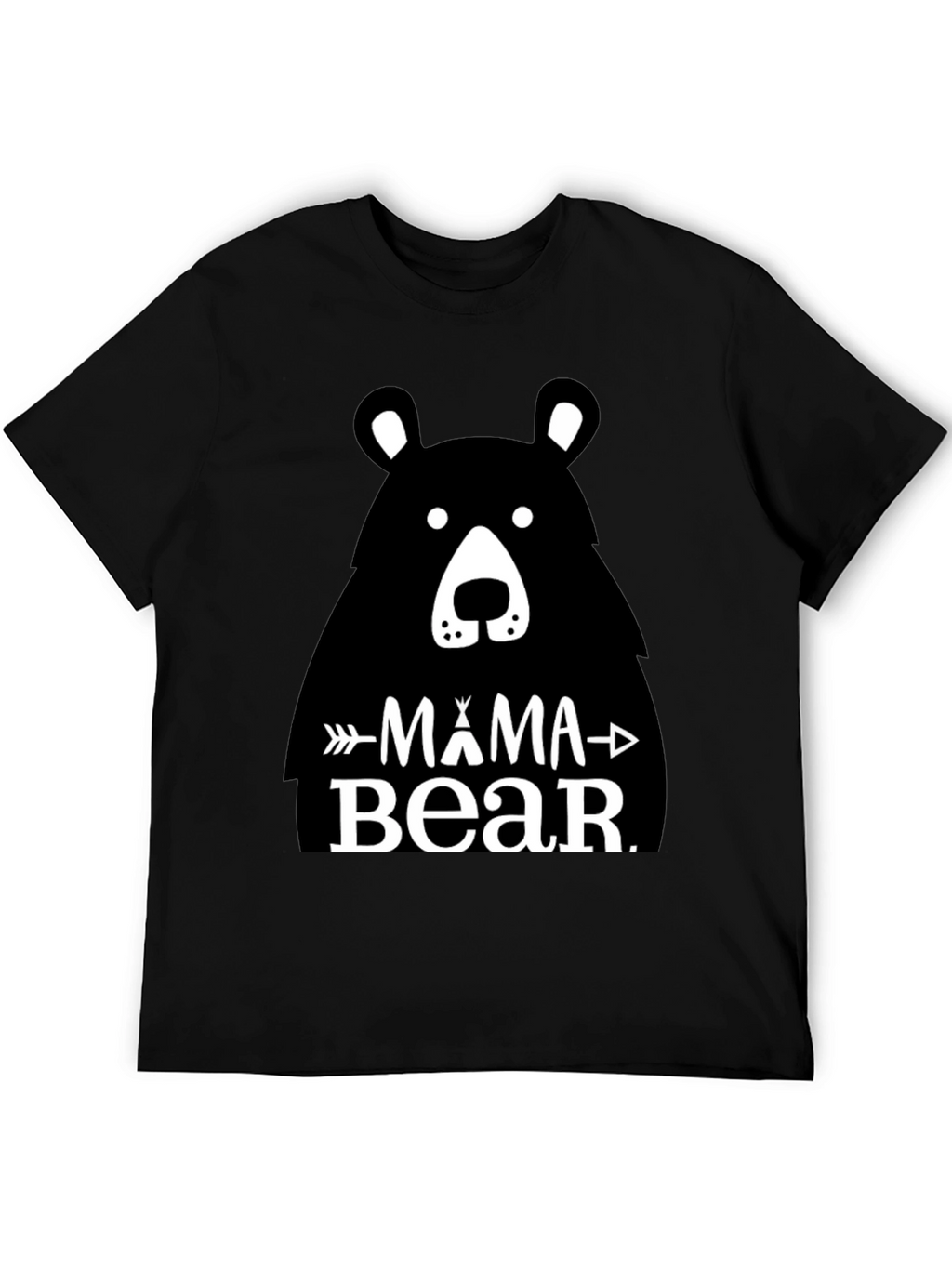 Mama Bear Graphic Tee - Black Unisex T-Shirt