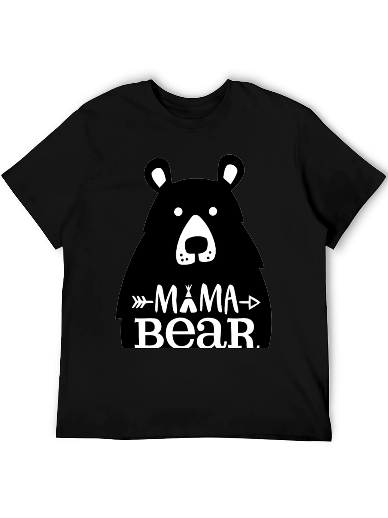 Mama Bear Graphic Tee - Black Unisex T-Shirt