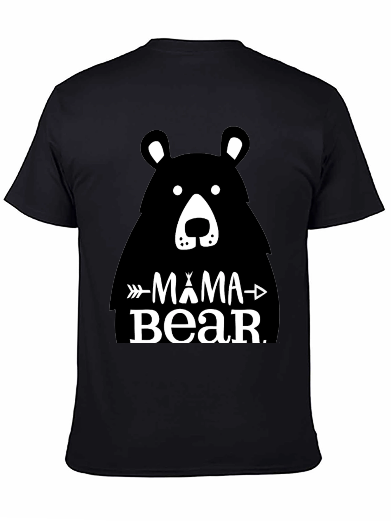 Mama Bear Graphic Tee - Black Unisex T-Shirt