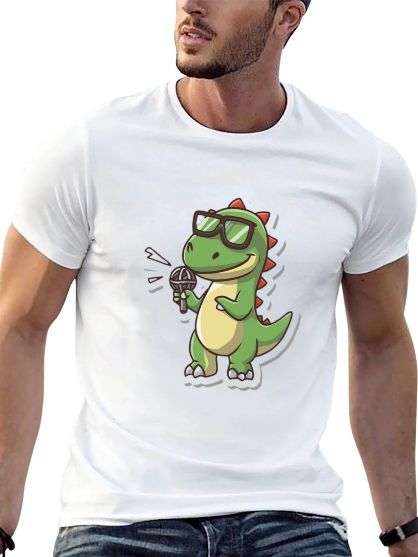 Dino Singer Black T-Shirt