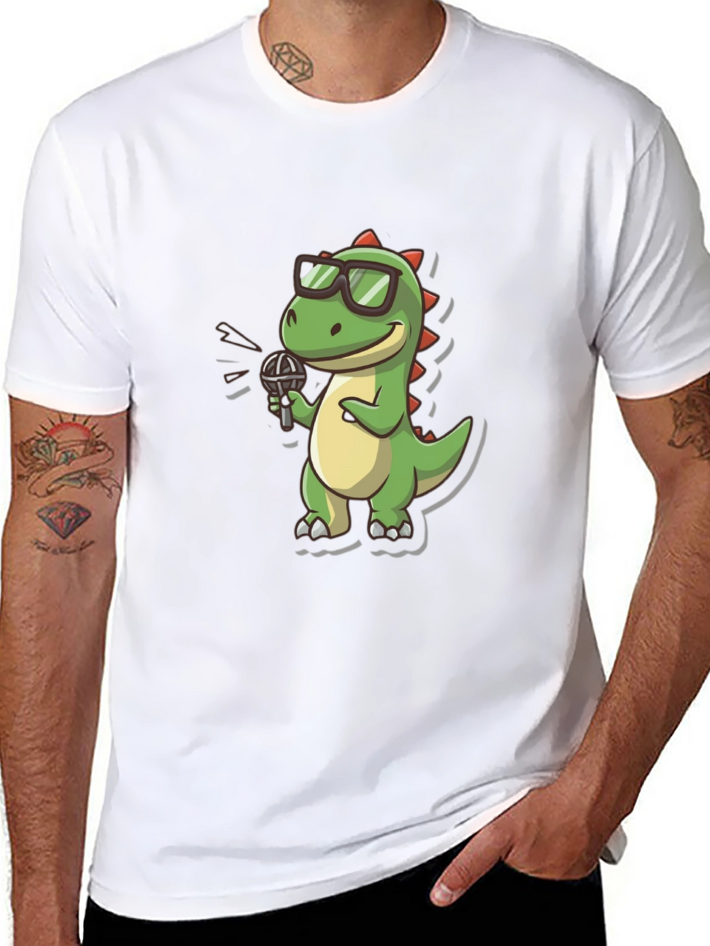 Dino Singer Black T-Shirt
