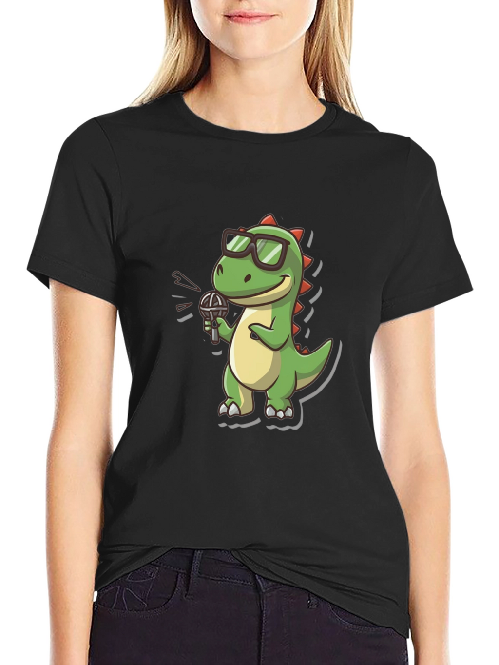 Dino Singer Black T-Shirt