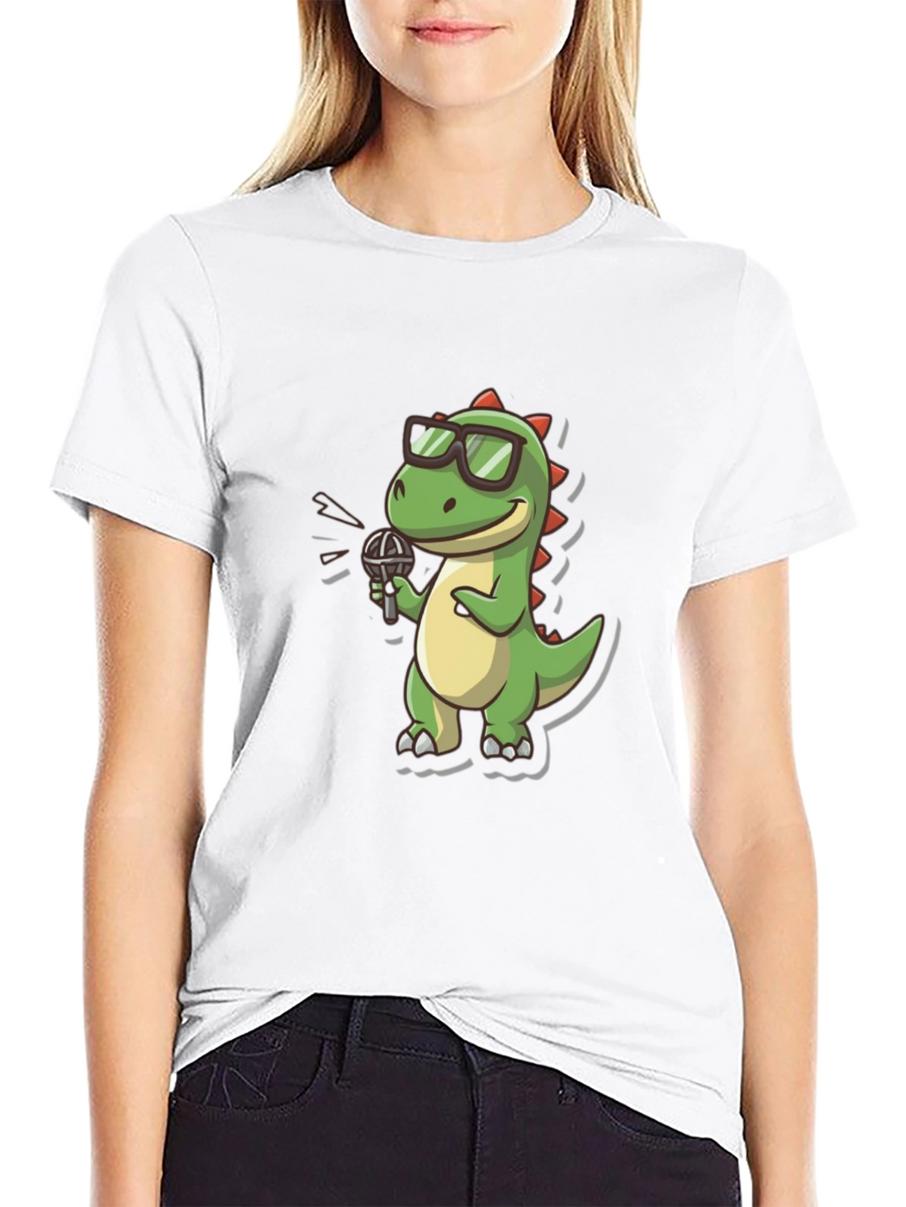 Dino Singer Black T-Shirt