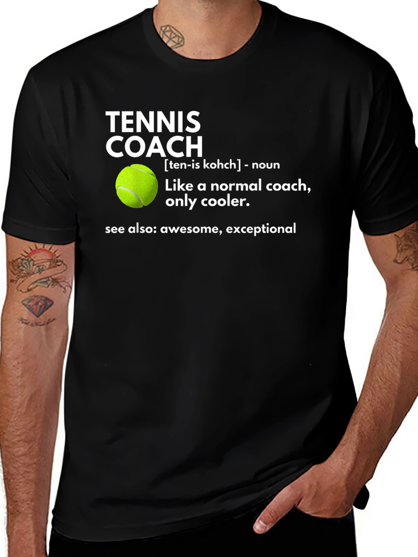 Tennis Coach Definition T-Shirt - Cool Gift for Tennis Lovers