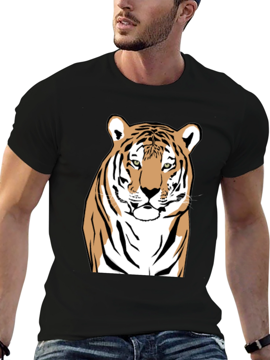 Tiger Graphic Tee - Bold Animal Print T-Shirt