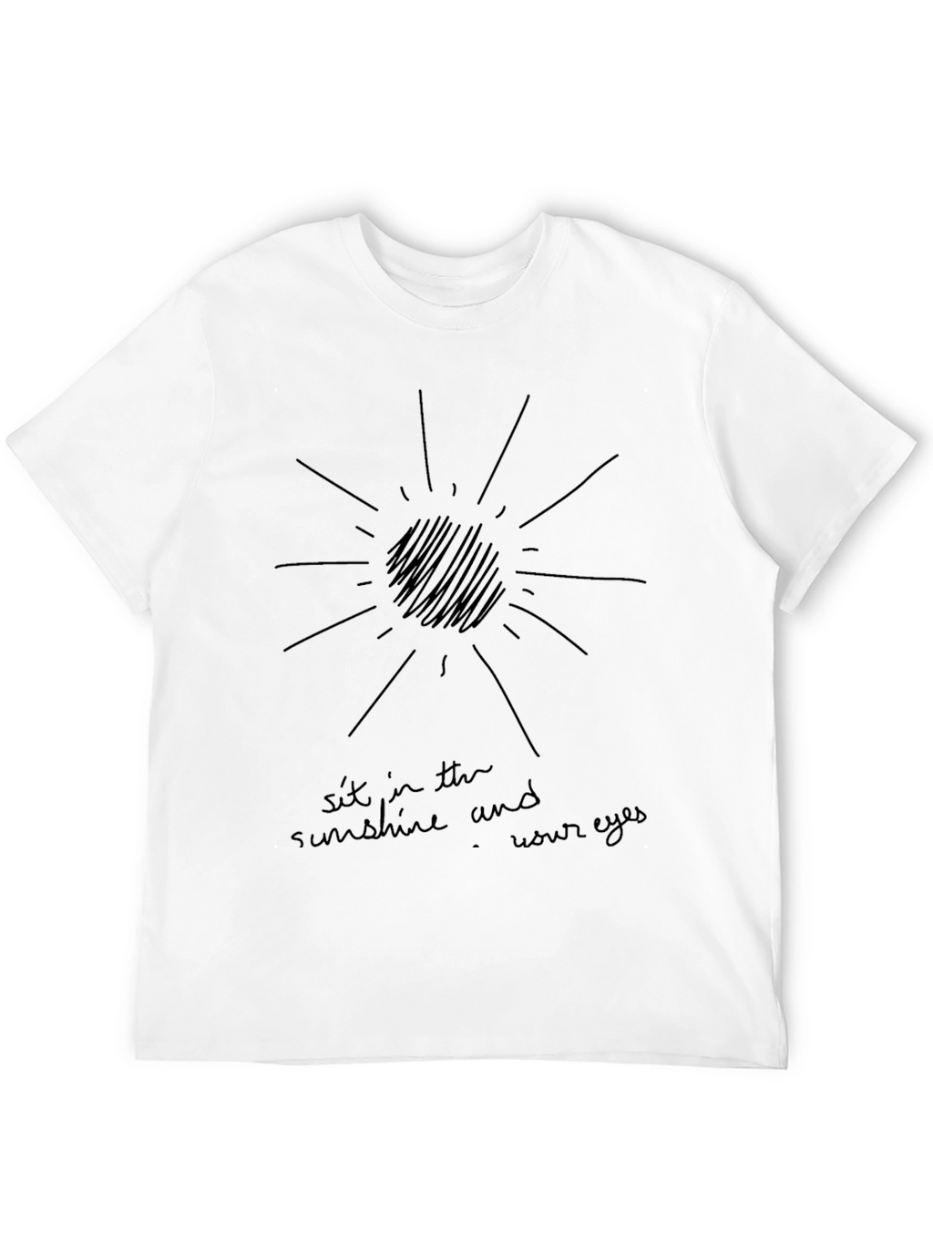 Sunshine Graphic Tee - Black Cotton Blend