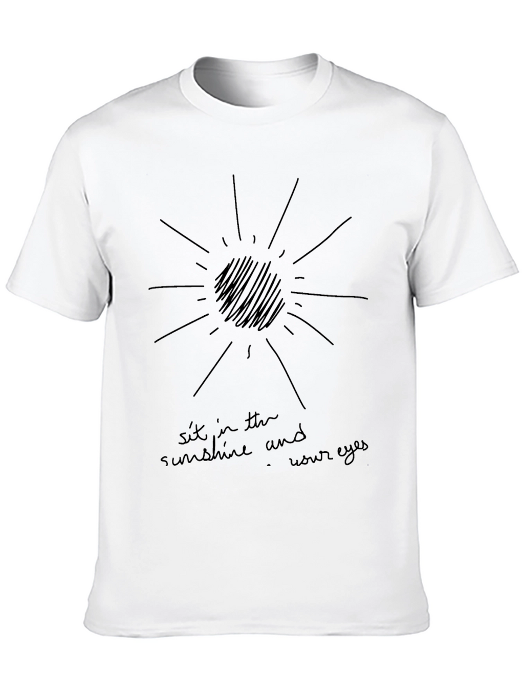 Sunshine Graphic Tee - Black Cotton Blend