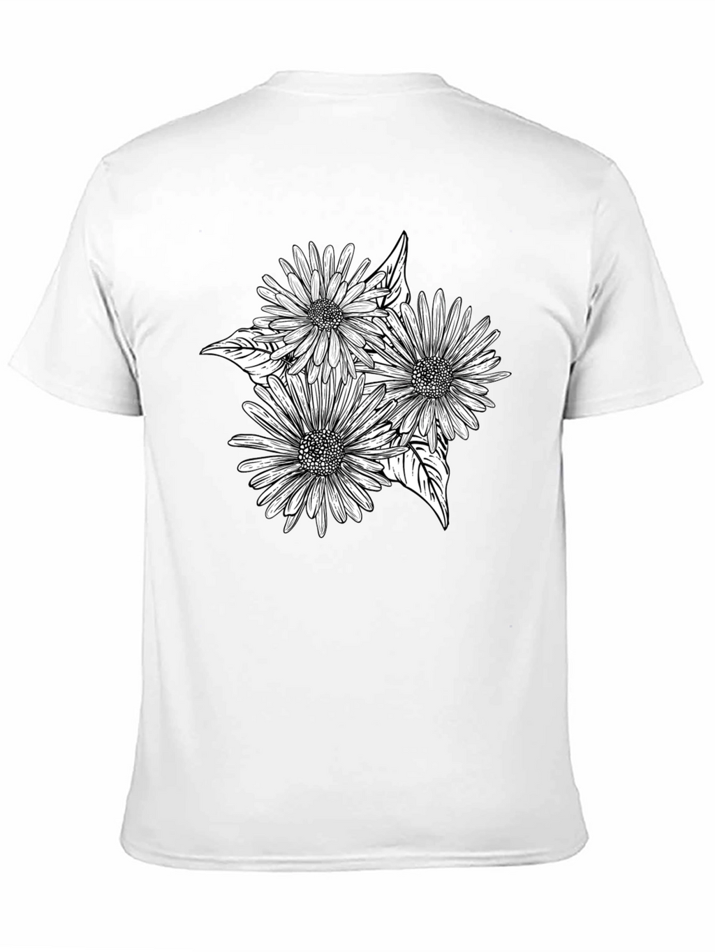 Black Floral Graphic Tee - Stylish Comfort