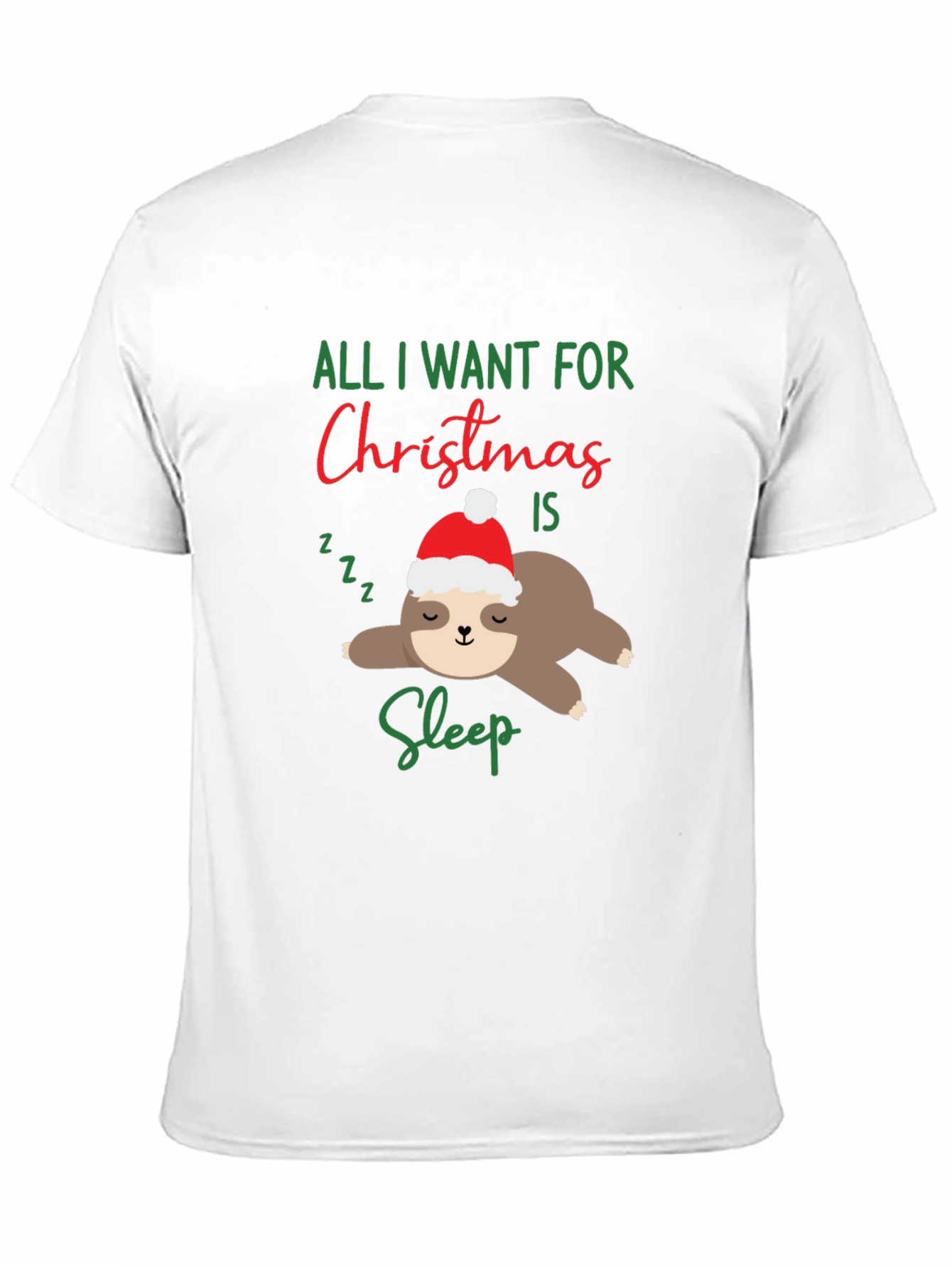 Funny Sloth Christmas T-Shirt