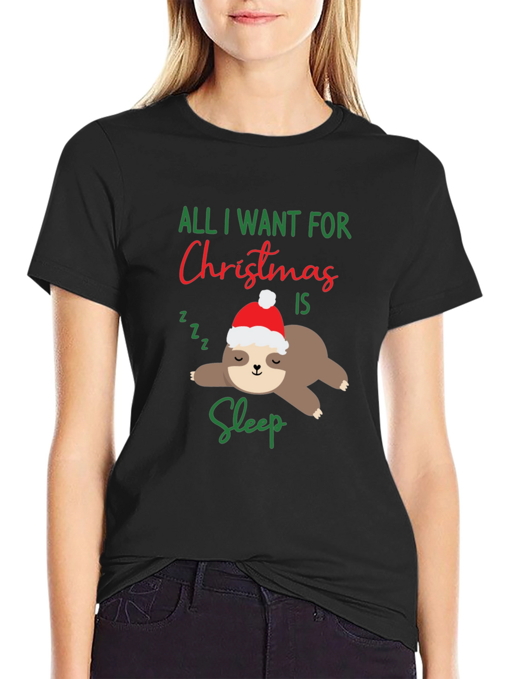 Funny Sloth Christmas T-Shirt