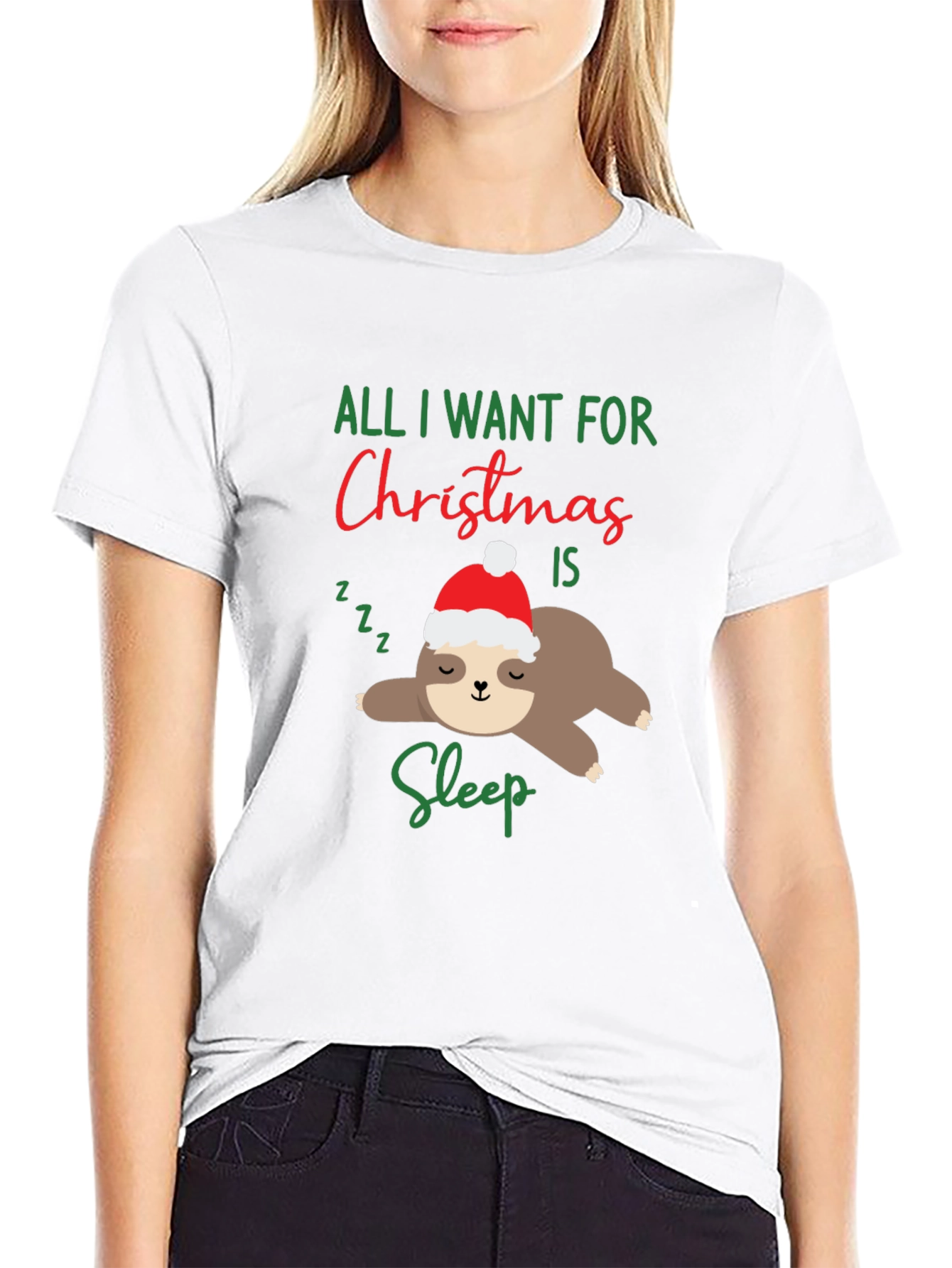 Funny Sloth Christmas T-Shirt