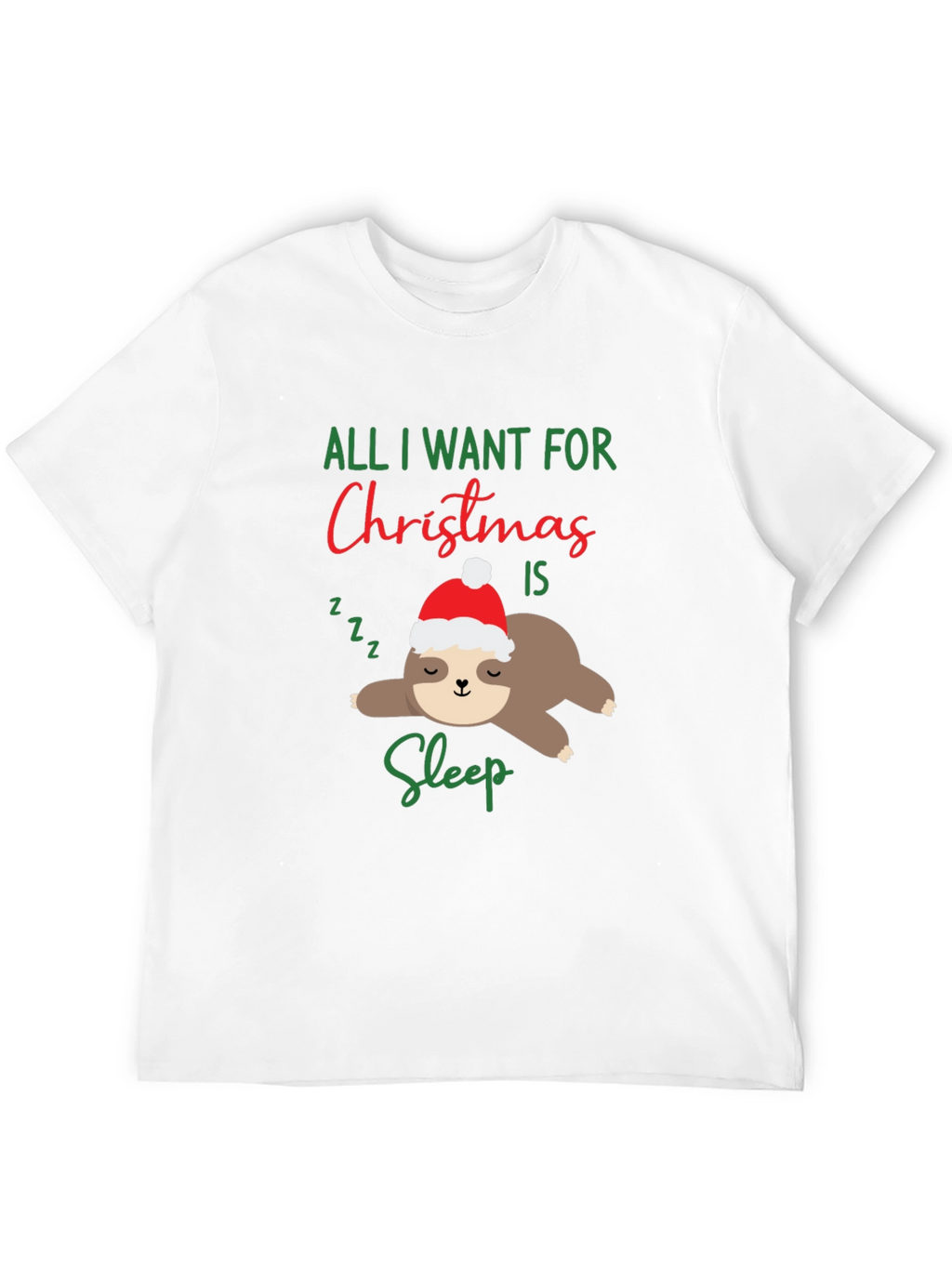 Funny Sloth Christmas T-Shirt