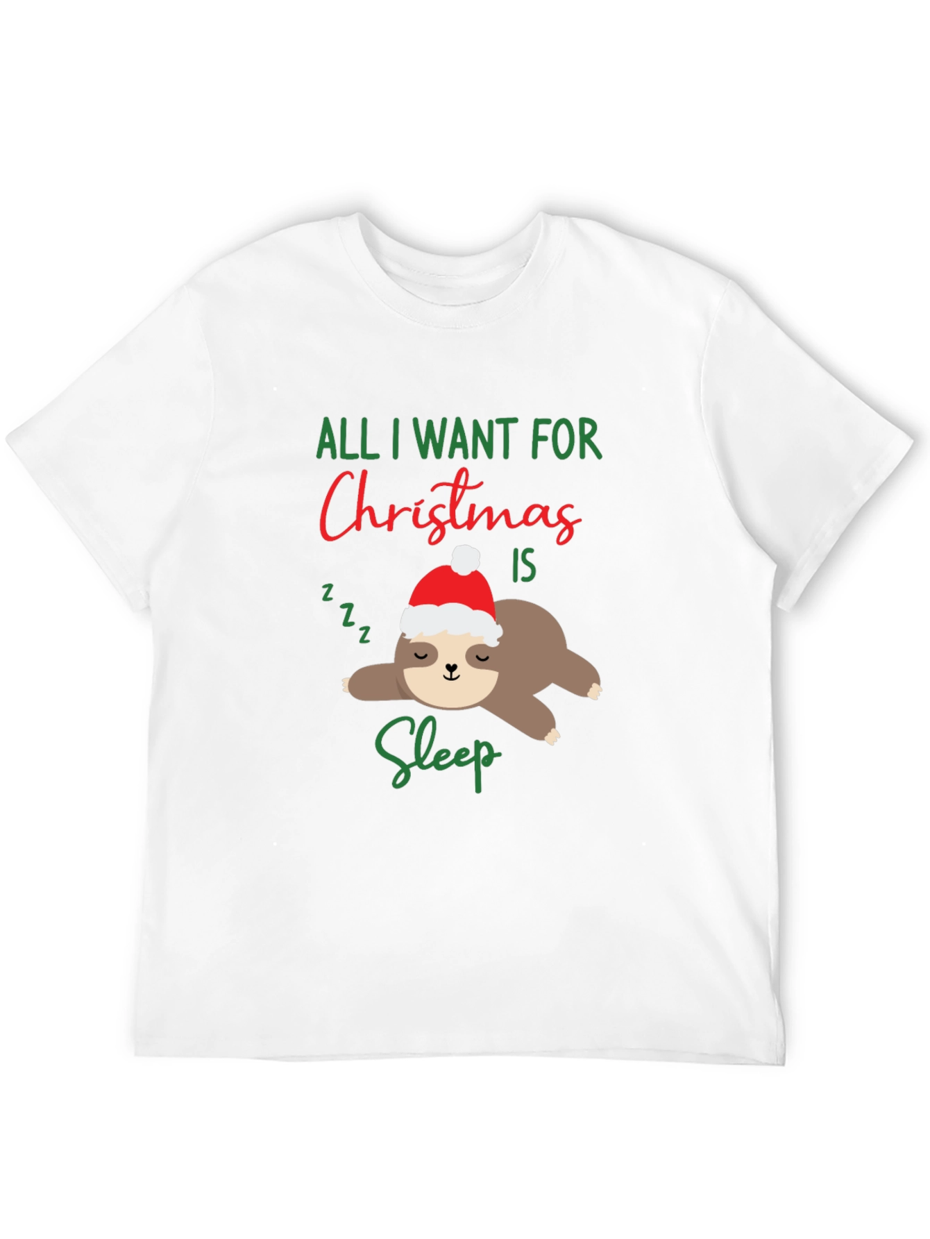 Funny Sloth Christmas T-Shirt