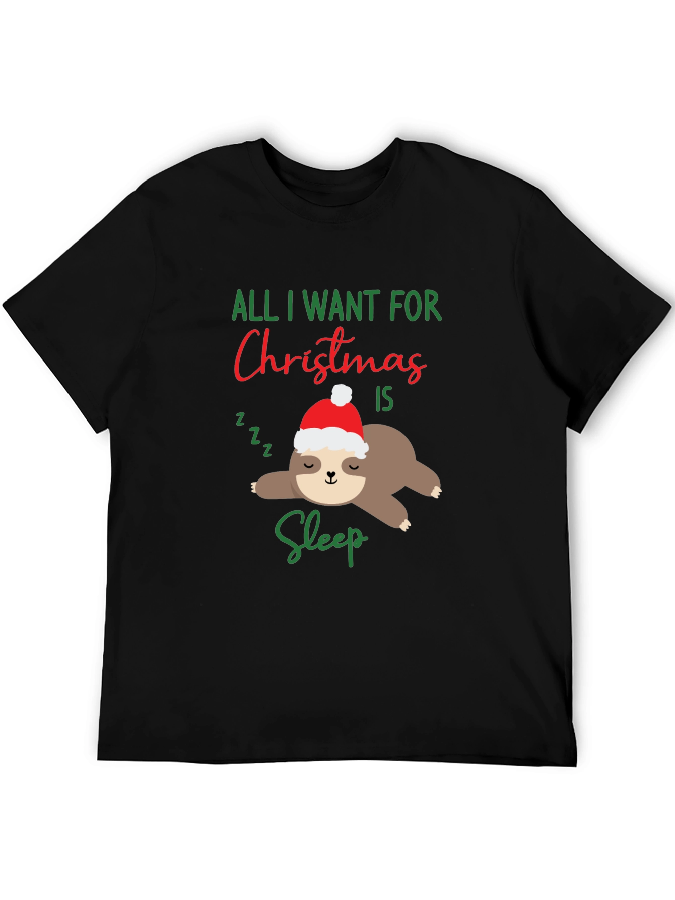 Funny Sloth Christmas T-Shirt