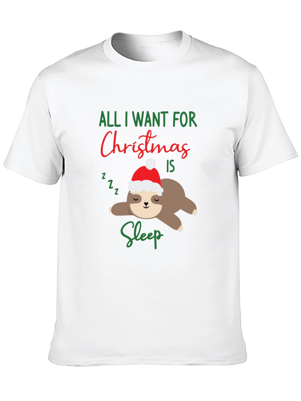 Funny Sloth Christmas T-Shirt