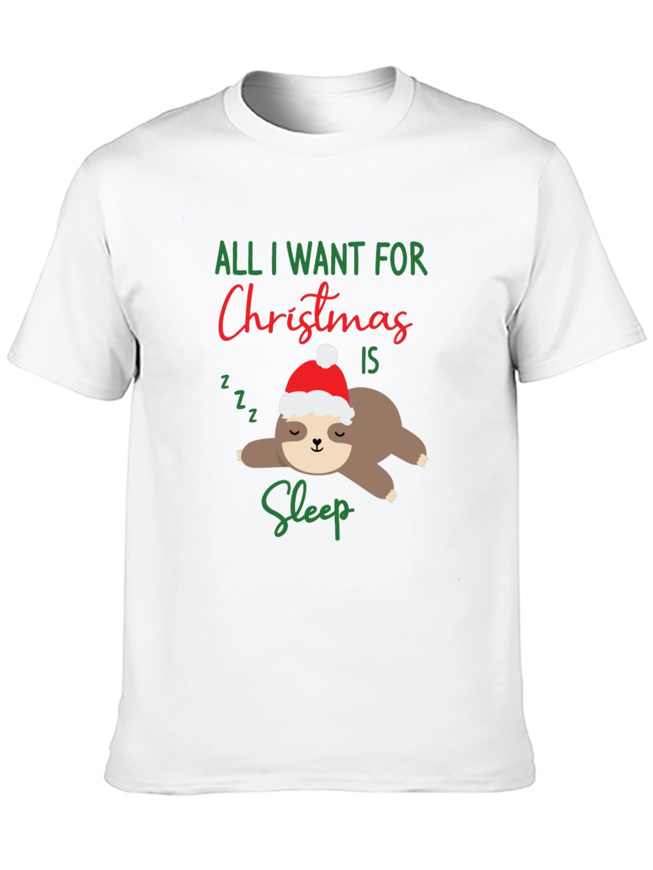 Funny Sloth Christmas T-Shirt